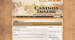 Desktop Screenshot of casinos-inside.com